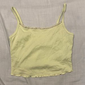 pacsun lime green lace tank